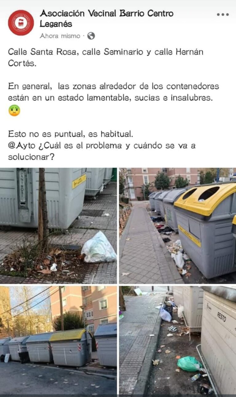SUCIEDAD EN LEGANÉS